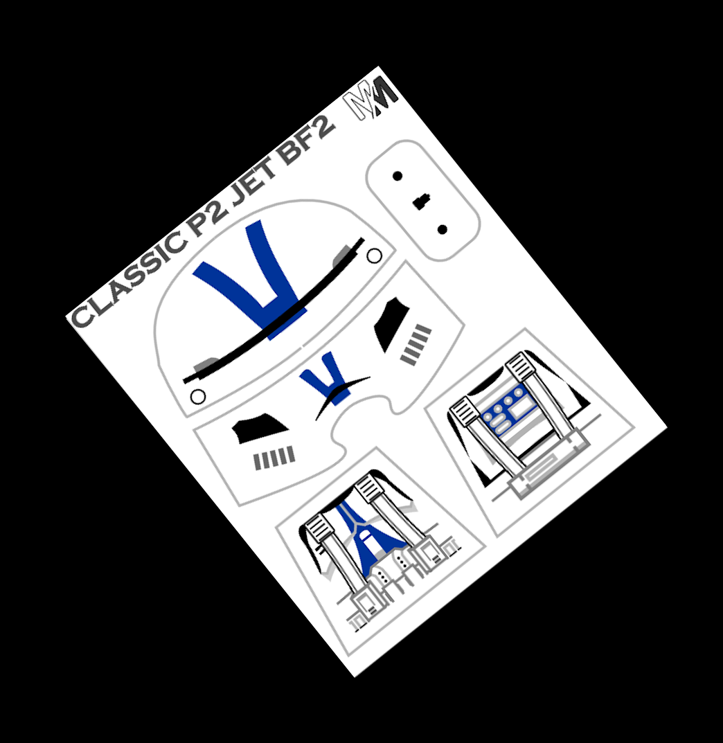 Classic Phase 1 BF2 2005 Jet Trooper Decals