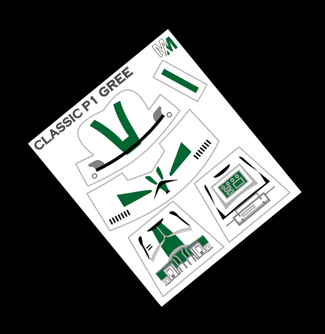 Classic Phase 1 Gree Decals