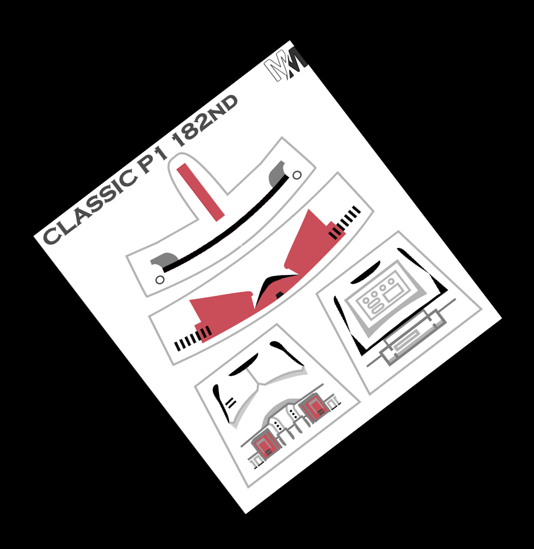 Classic P1 182nd Decals