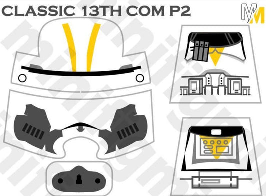 Classic Phase 2 13th Commander Decals