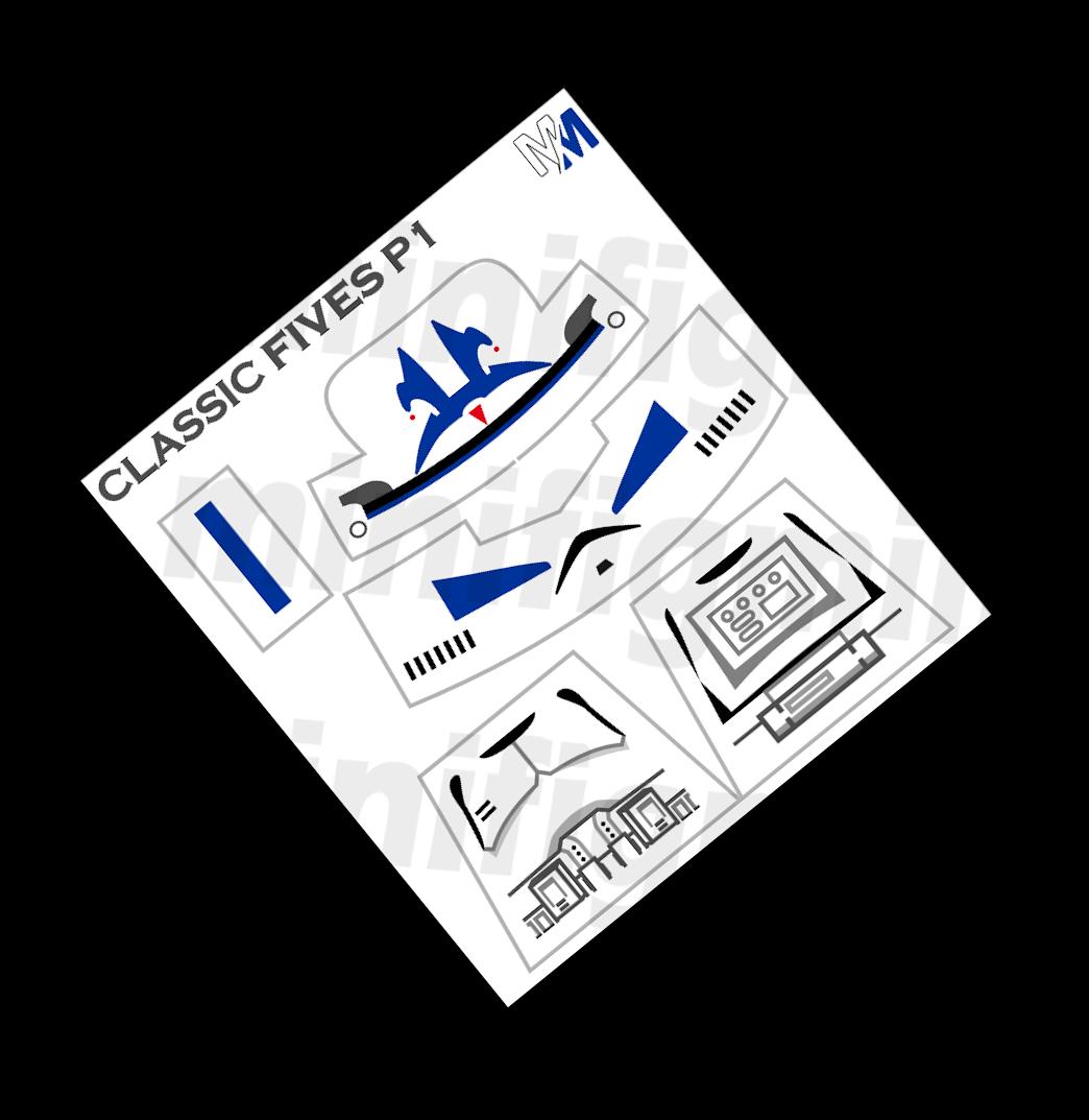 Classic Phase 1 Fives Decals