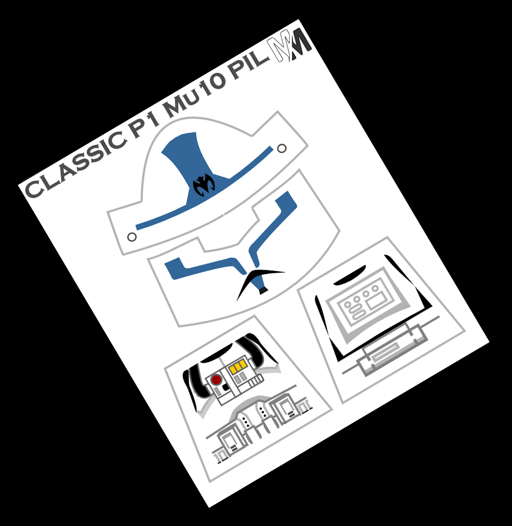 Classic Phase 1 Muunilinst 10 Pilot Decals