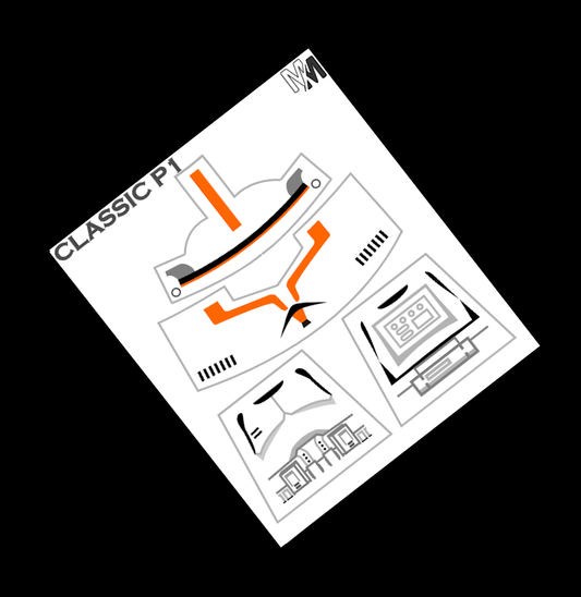 Classic Phase 1 Orange Grunt Decals