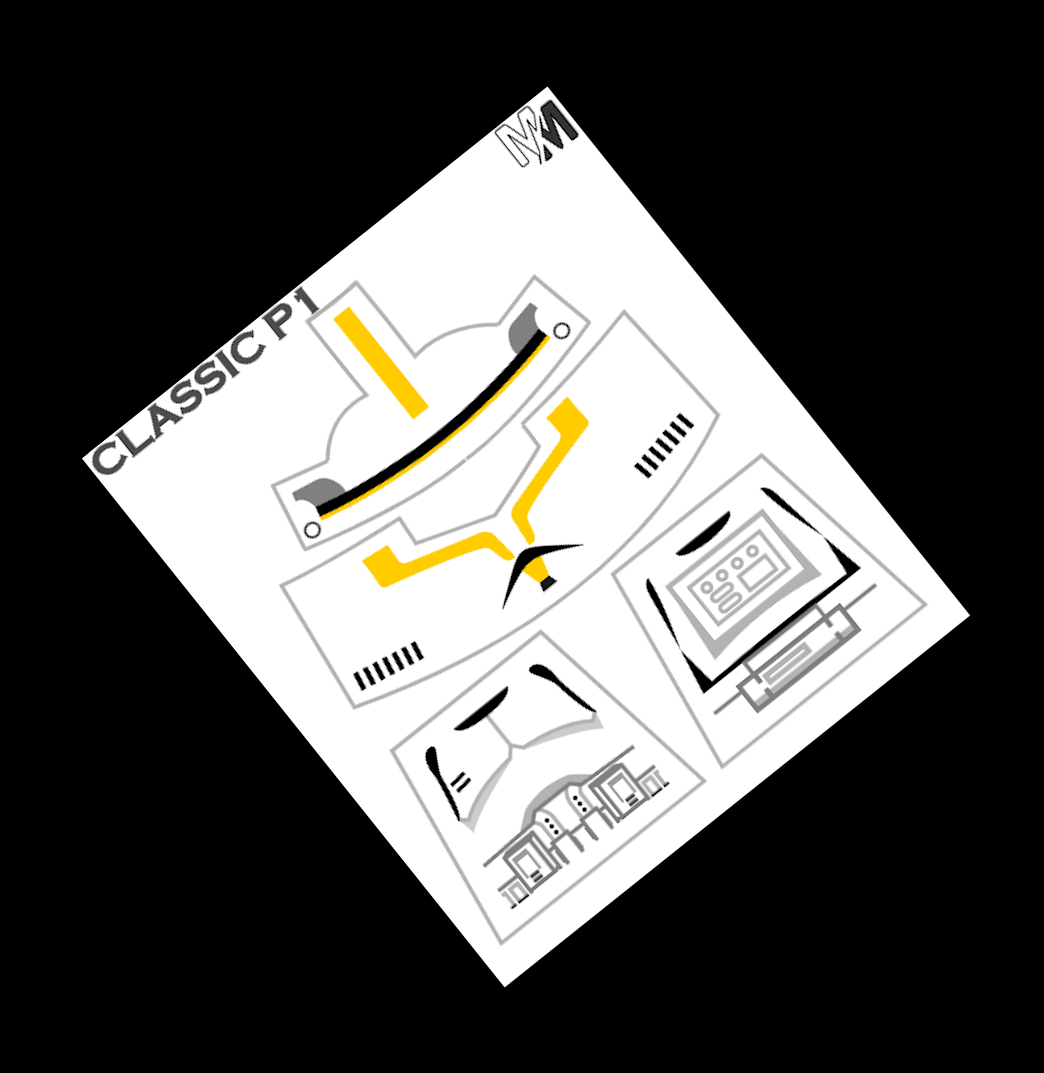 Classic Phase 1 Yellow Grunt Decals