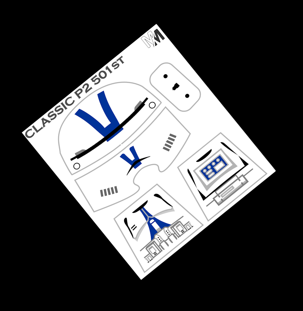 Classic Phase 2 501st Grunt Decals