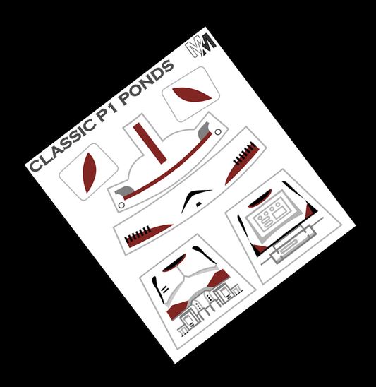 Classic P1 Ponds Decals