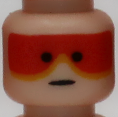 Classic Blank Stare Orange Goggled Pilot Head