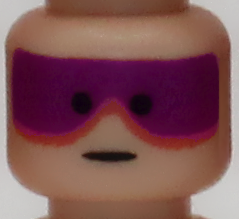 Classic Blank Stare Purple Goggled Pilot Head