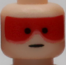 Classic Blank Stare Red Goggled Pilot Head