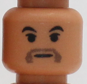 Classic Stubble Mustache Head